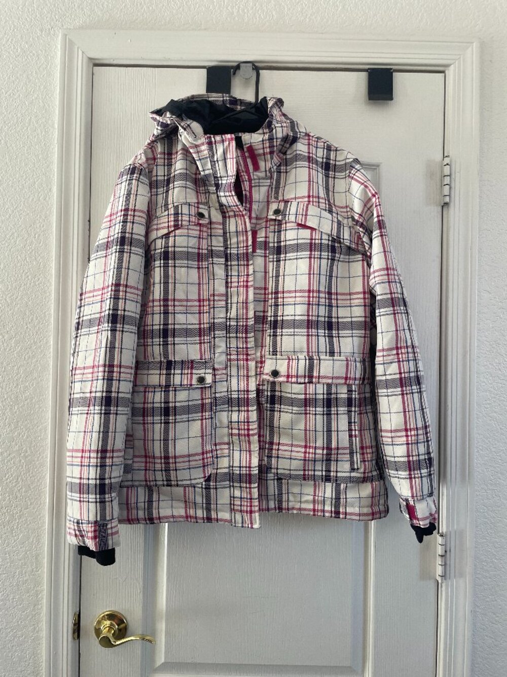 Core Snow Women’s Plaid Ski Jacket Size L  Waterproof Powder Room 5000mm